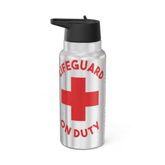Personalized Stainless Steel Tumbler, Lifeguard On Duty, 32oz