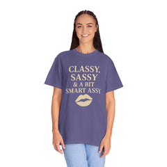 Classy Sassy T-shirt, Unisex Casual Top, Statement Tee, Gift for Her, Fashion Apparel, Birthday Humor Shirt