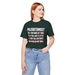Phlebotomist Humor Tee, Funny Medical Shirt, Nurse Gift, Blood Tech Wear, Cute Phlebotomy Humor, Healthcare Apparel