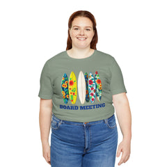 Surfboard Meeting Unisex Tee - Fun Beach Vibe for Summer Gatherings