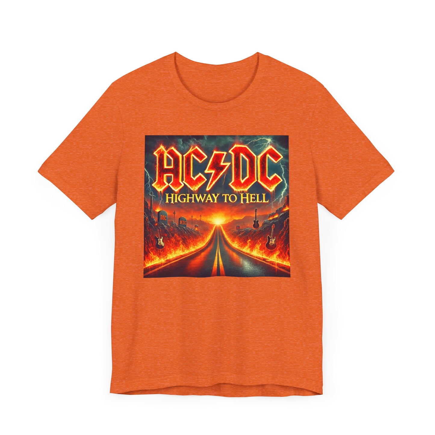 Inspired By AC DCs Highway To Hell - Graphic Unisex Jersey Short Sleeve Tee