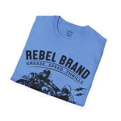 Rebel Brand Motorcycle Race Team Unisex Softstyle T-Shirt