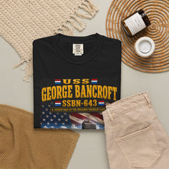 USS George Bancroft SSBN-643 T-Shirt — "Liberty Has Its Foundation in Human Nature" Navy Submarine Tee