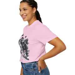 UFO Meets Cowboy Unisex Garment Shirt -Dyed  T Shirt