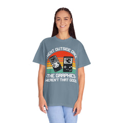 Retro Gamer Unisex T-Shirt - "I Went Outside Once"