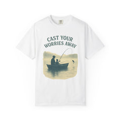 Fishing Vibe Unisex Garment-Dyed T-Shirt, Casual Wear, Outdoor Activities, Gift for Fisherman, Relaxation Tee, Summer Style