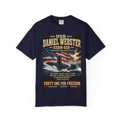 USS Daniel Webster SSBN-626 Submarine T-Shirt — Forty One for Freedom Military Tribute Tee