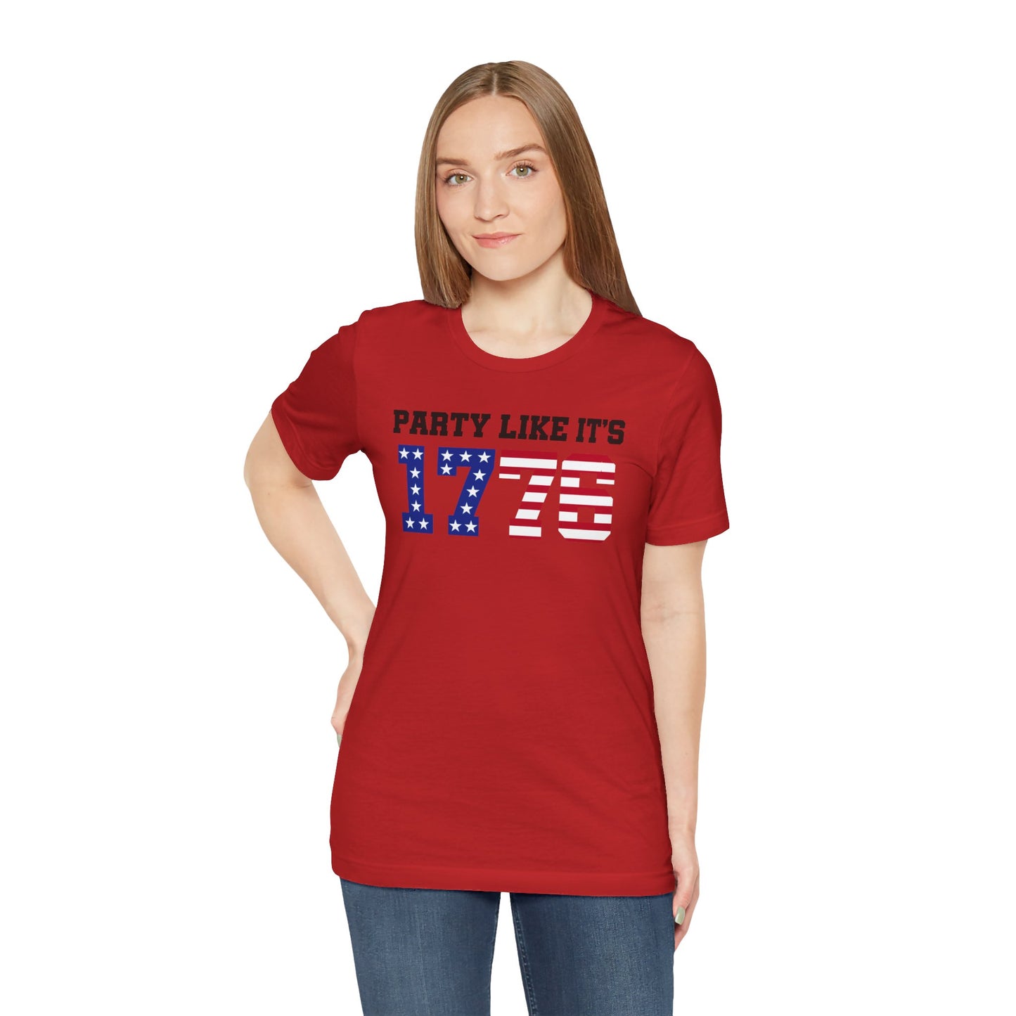 Party Like Its 1776, Graphic Unisex Jersey Short Sleeve Tee