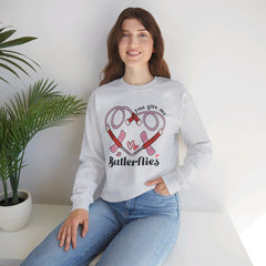 You Give Me Butterflies - Unisex Heavy Blend™ Crewneck Sweatshirt