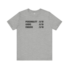 Personality Looks Fingers, Check! - Unisex Jersey Short Sleeve Tee | Amputee Aware,Amputee Humor,Finger Amputee,Gift For Him,Gift For Her