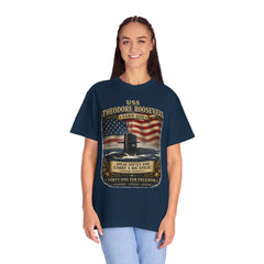 USS Theodore Roosevelt SSBN-600 T-Shirt – "Speak Softly and Carry a Big Stick" Patriotic Submarine Tee