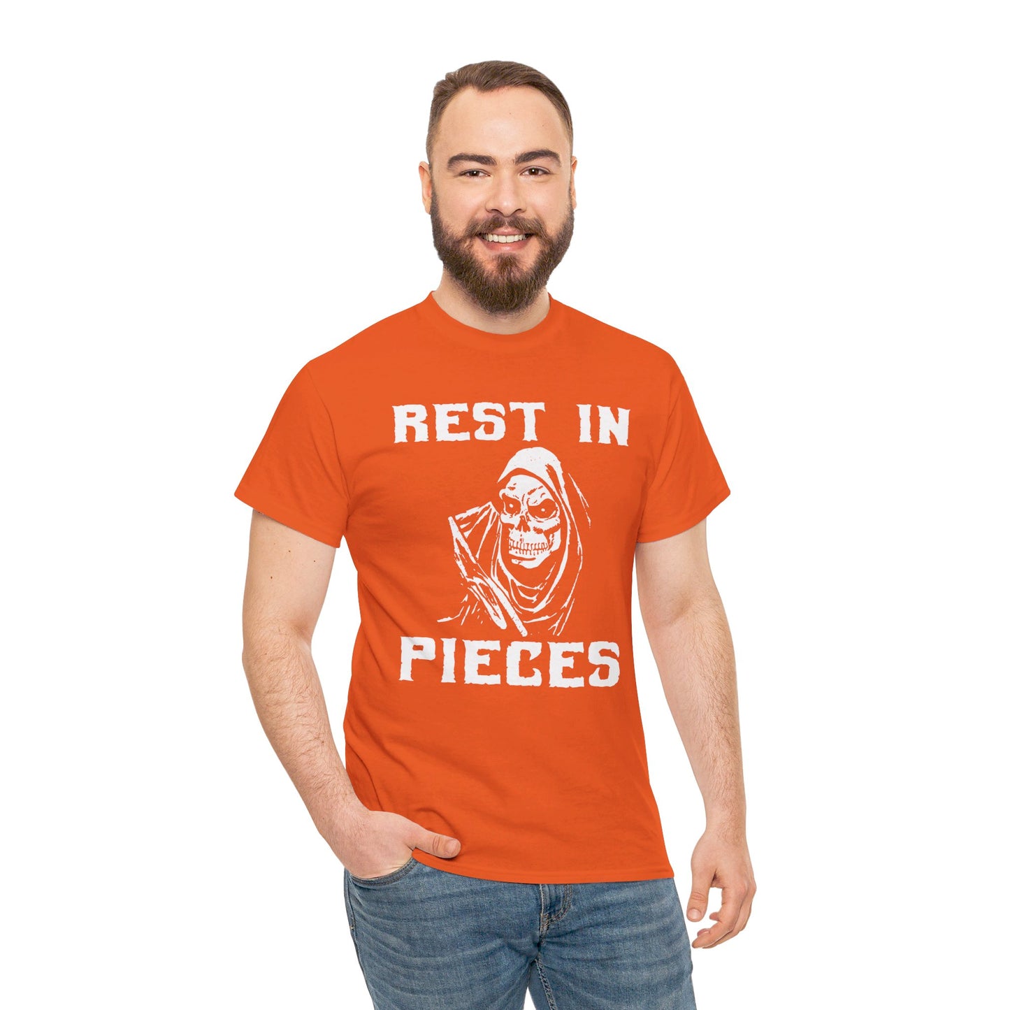 REST IN PIECES Ghoul Graphic, Unisex Heavy Cotton Tee