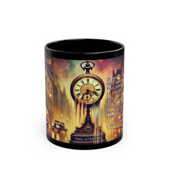 Time After Time Cyndi Lauper inspired full wrap with Lyrics Graphic - Black Mug (11oz, 15oz)