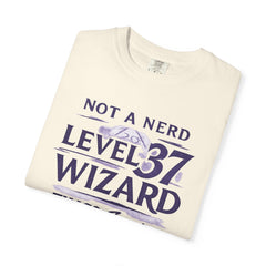 Level 37 Wizard T-Shirt — "Not a Nerd" THAC0 Survivor D&D Gamer Tee