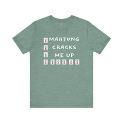 Funny Mahjong CRACK TShirt, unique mahjong gift, unisex soft Tee, gift for mahjong player, mahjong gift for her, Mahjong enthusiast present