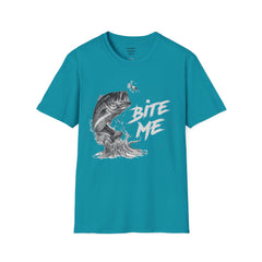 Bite Me Unisex Softstyle T-Shirt  A unique gift idea for people who love to fish