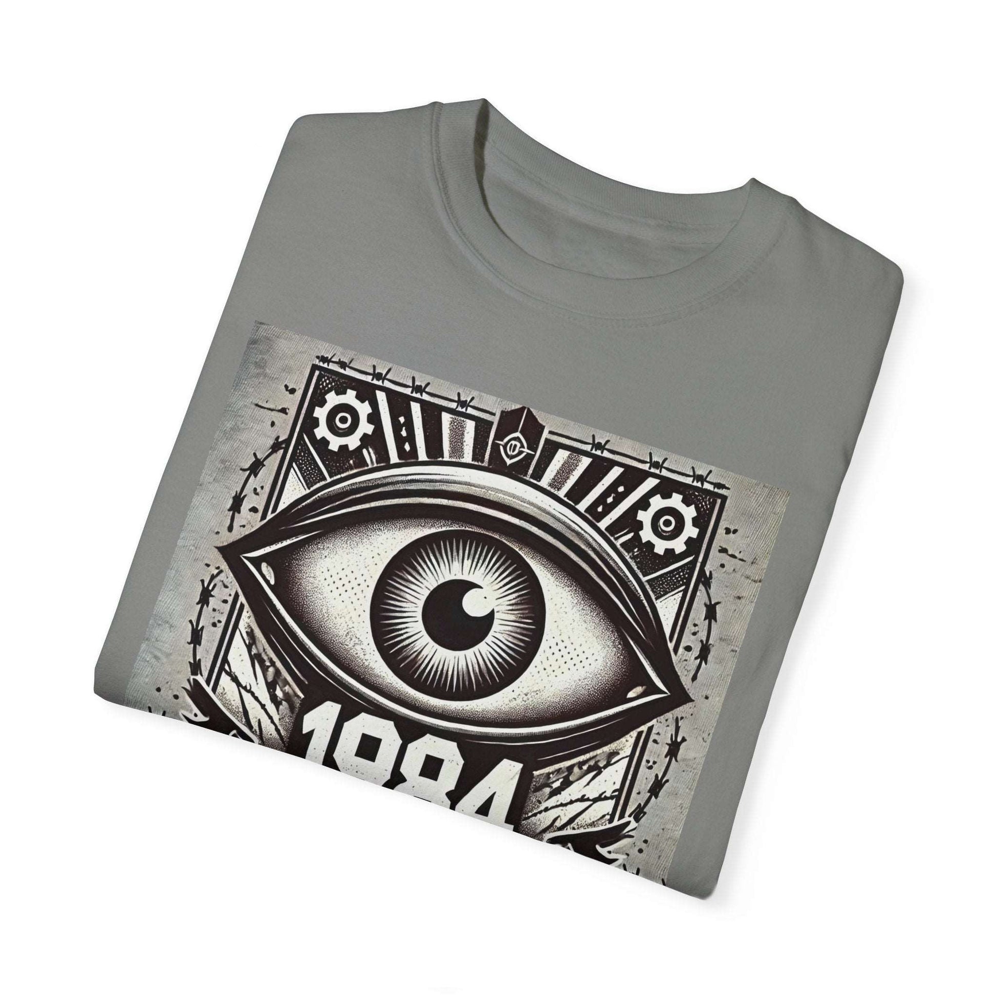 1984 Orwellian Graphic, Comfort Colors Soft Relaxed Fit Unisex Garment-Dyed T-shirt