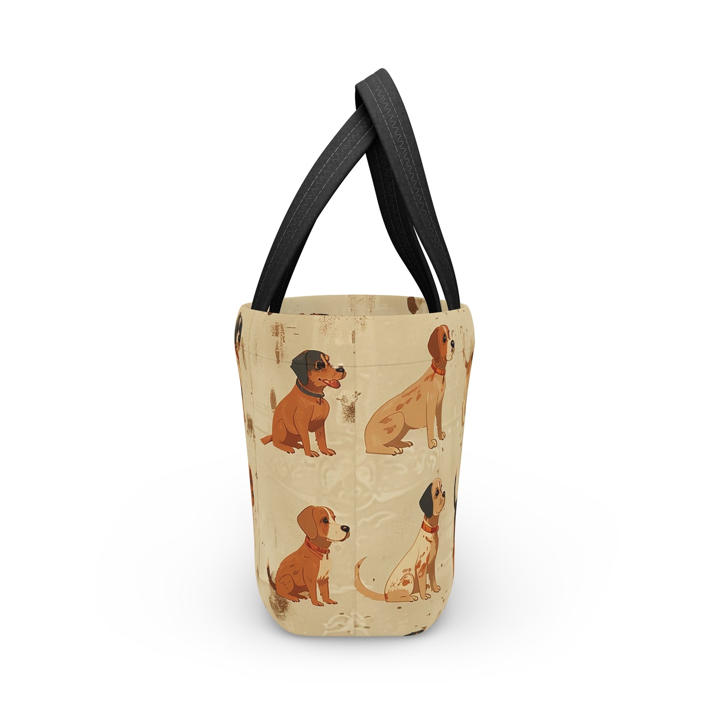 Black And Tan Standing Dogs - Lunch Bag