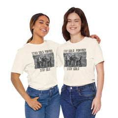The Outsiders Shirt, Front and Back Images, Greasers Characters Shirt, Unisex Jersey Short Sleeve Tee