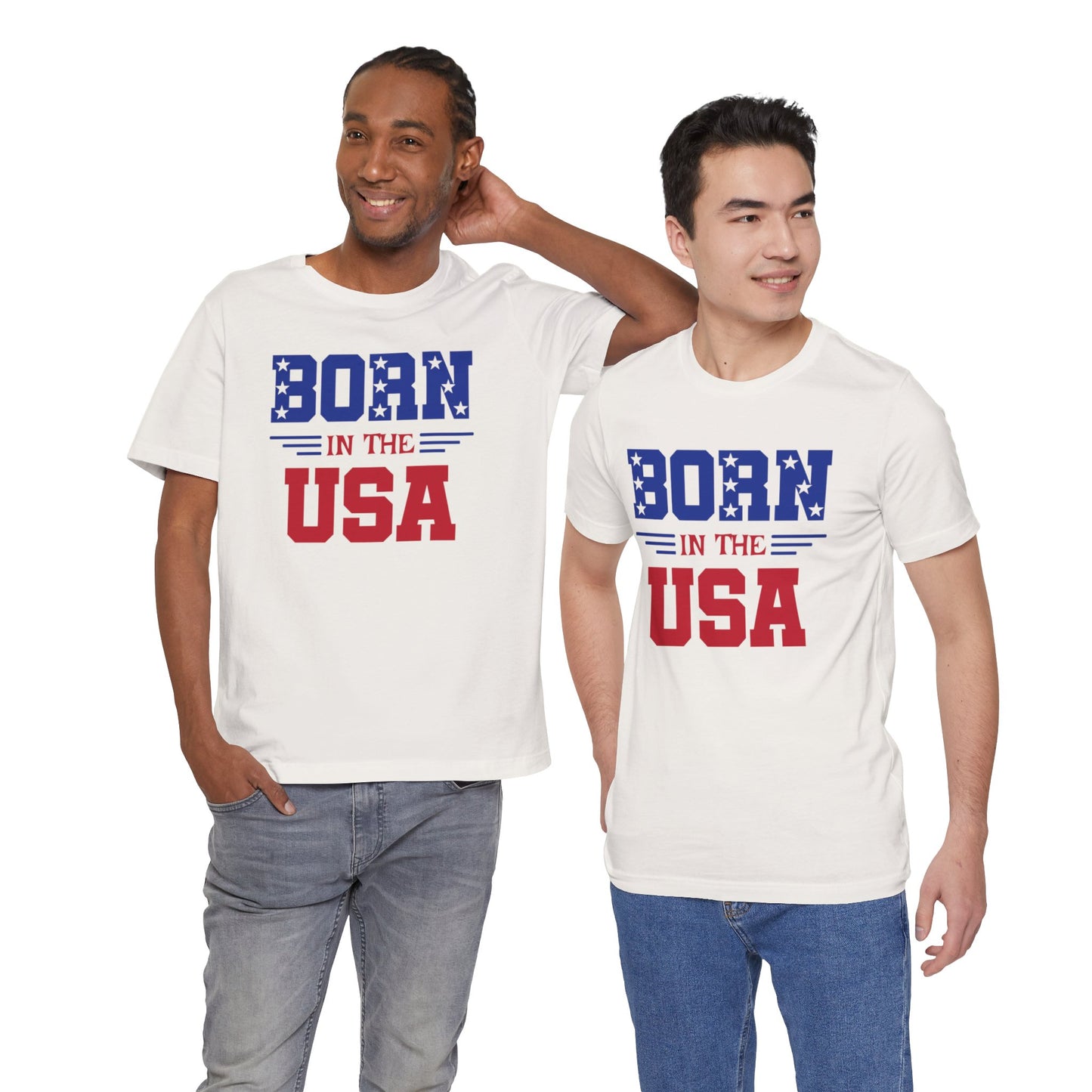 Born In The USA, Unisex Jersey Short Sleeve Tee