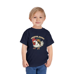 Toddler Chicken Jockey Tee - Fun Minecraft Animal T-Shirt for Kids