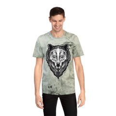 Spirit Wolf Unisex Color Blast T-Shirt / animal print t-shirt, wild life lover gift, spirit animal tee, wolf graphic tee, nature lover gift