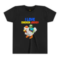 Youth I Love Chicken Jockey Tee - Fun Gamer T-Shirt for Kids