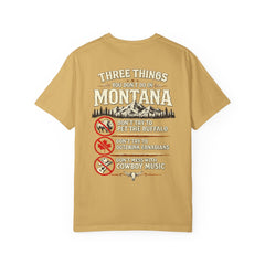 Montana Graphic T-Shirt — "Three Things You Don’t Do in Montana"