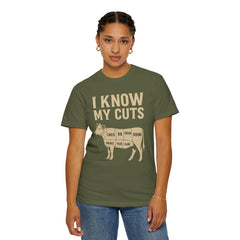 Funny Cow Cuts Unisex T-Shirt - Gift for Meat Lovers, BBQ Parties