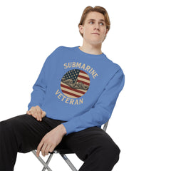 Vintage Submarine Veteran Sweatshirt, Unisex Crewneck, Comfortable Casual Wear, Perfect Gift for Veterans, Military Appreciation