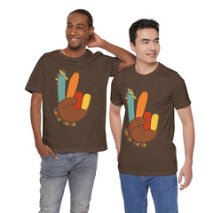 Thankful Teacher T‑Shirt – Hand Turkey Teacher Appreciation Tee
