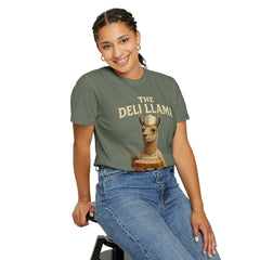 Funny Deli Llama Unisex T-Shirt - Perfect for Foodies and Animal Lovers