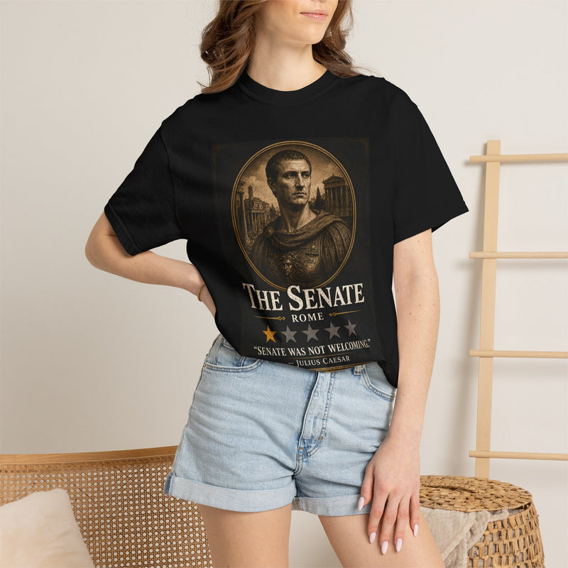 The Senate Rome History's Worst Reviews Vintage Julius Caesar Graphic Tee
