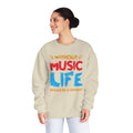 Without Music Life Would Be A Mistake - Unisex NuBlend® Crewneck Sweatshirt / Christmas Gift, Gift for him, Gift for her, Music Lover