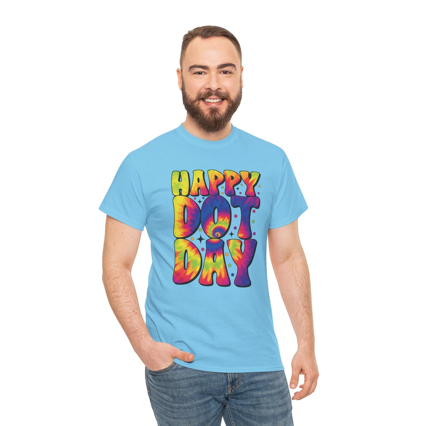 HAPPY DOT DAY - Graphic Unisex Heavy Cotton Tee