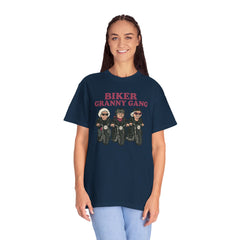 Biker Granny Gang T-shirt, Unisex Tee for Motorcycle Lovers, Fun Gift for Bikers, Unique Graphic Shirt, Perfect for Rides or Casual Wear