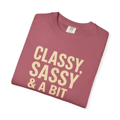 Classy Sassy T-shirt, Unisex Casual Top, Statement Tee, Gift for Her, Fashion Apparel, Birthday Humor Shirt