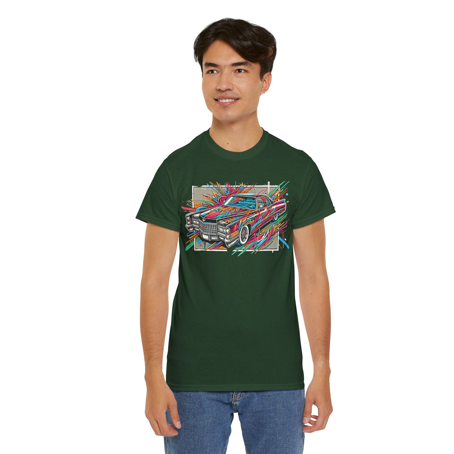 Graffiti Mania Cadillac Eldorado Graphic - Unisex Heavy Cotton Tee