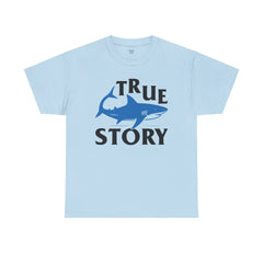 Amputee Humor Shark Attack  - Unisex Heavy Cotton Tee