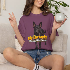 My Therapist Has a Wet Nose Personalized with your dog(s) image T-Shirt