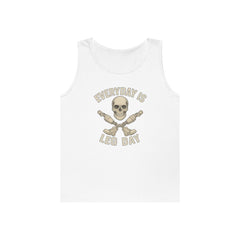 Fitness Tank Top - Skull Leg Amputee Gym Workout Shirt