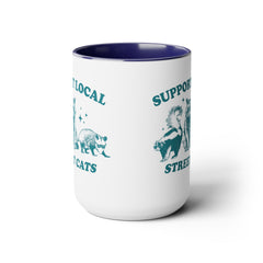 Funny Critters Quote, Two-Tone Coffee Mugs, 15oz, Animal Lovers Gift, gift for her, gift for him, office mug gift, Birthday Gift,