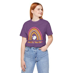 Thankful Teacher T‑Shirt – Retro Rainbow Turkey Teacher Appreciation Tee
