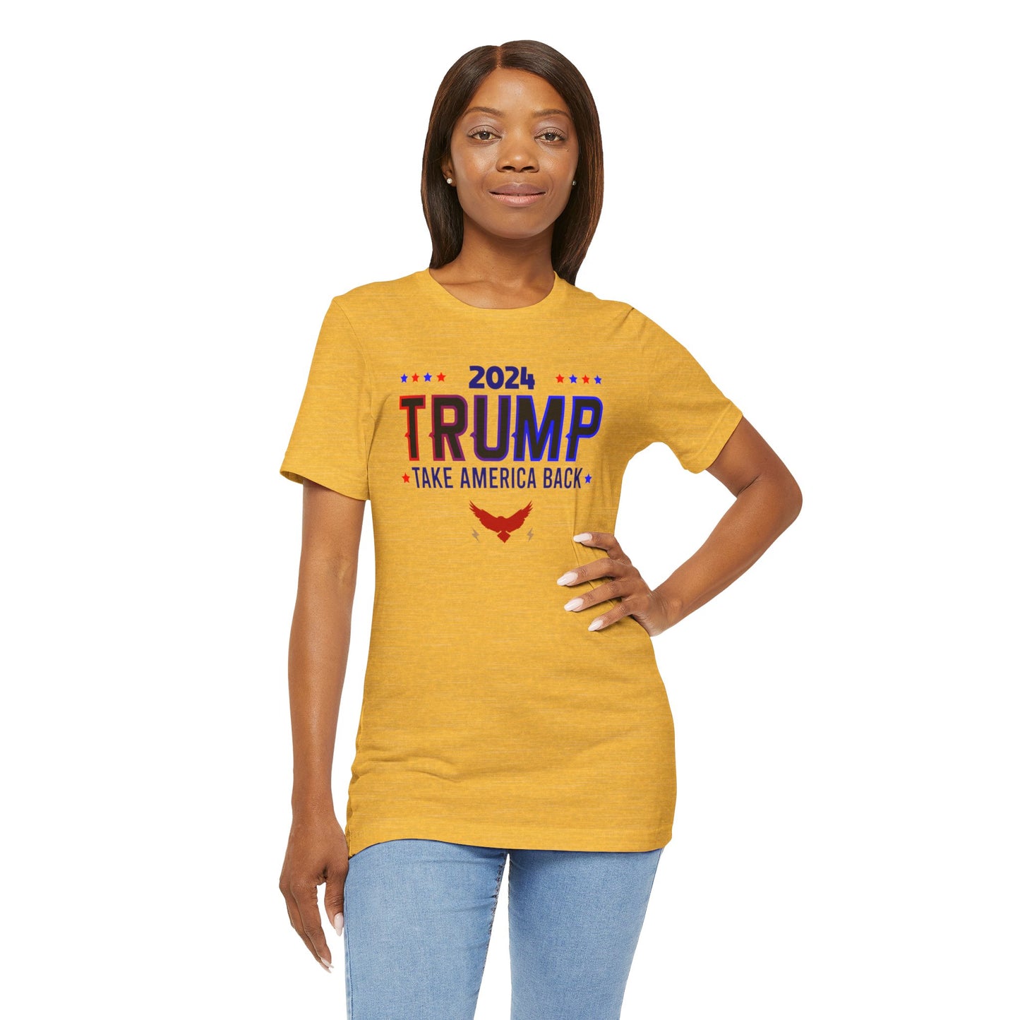 2024 TRUMP Take America Back Political Short Sleeve Tee