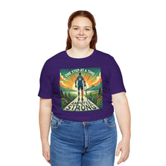 Man Leg Amputee Amputee Strong  - Graphic Unisex Jersey Short Sleeve Tee