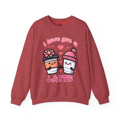 Woman's I Love You A Latte Valentine - Unisex Heavy Blend™ Crewneck Sweatshirt