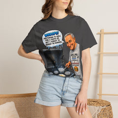 Grill Master Grandpa Funny BBQ T-Shirt — "Whoops! Pretending to Grill for a Photo" Graphic Tee