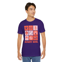 Beachy Soul Unisex Jersey Tee - Perfect Summer Vibes, Casual Wear, Gift for Beach Lovers, Vacation Outfit, Relaxed Style