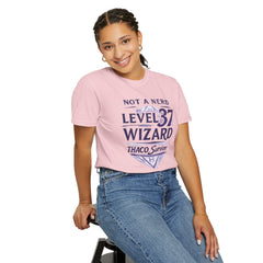 Level 37 Wizard T-Shirt — "Not a Nerd" THAC0 Survivor D&D Gamer Tee