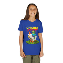 Youth Chicken Jockey Tee - Fun Gamer T-Shirt for Kids